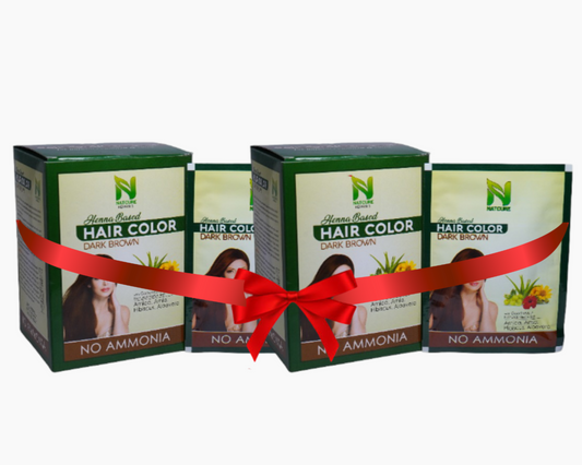 HAIR COLOR DARK BROWN PACK OF 2