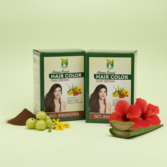 HAIR COLOR DARK BROWN PACK OF 2